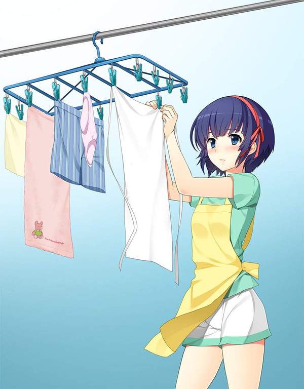 【下着に注目】洗濯物と女子の二次エロ画像【29】