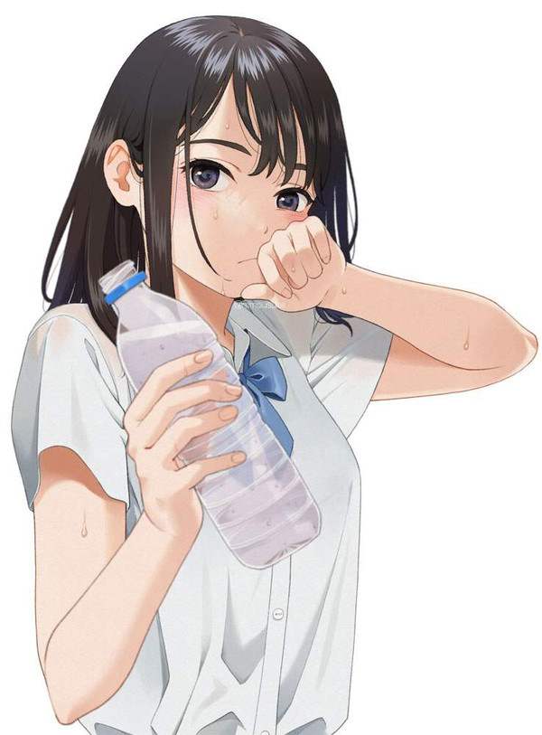 【クリロナもニッコリ】ミネラルウォーターのボトルを手にする女子の二次エロ画像【33】