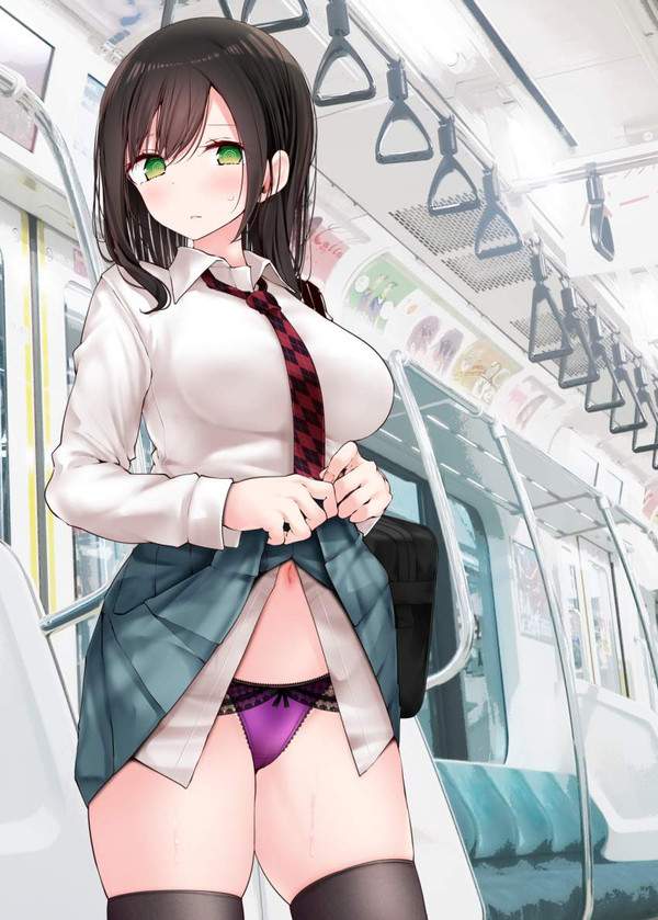 【挙動不審】電車内で何か様子がおかしい女子達の二次エロ画像【23】