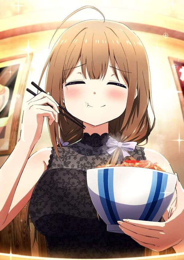 【吉野家クロミ化計画】牛丼食べてる女子の二次画像【12】