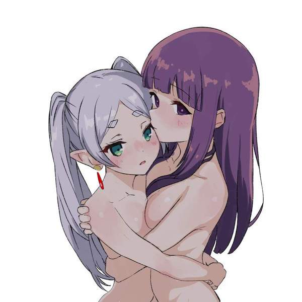 【百合】全裸で抱き合う女子２人の二次エロ画像【9】