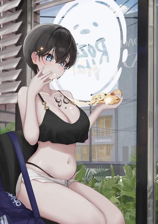 【僕も食べて】センシティブにピザを食べる女子の二次エロ画像【3】