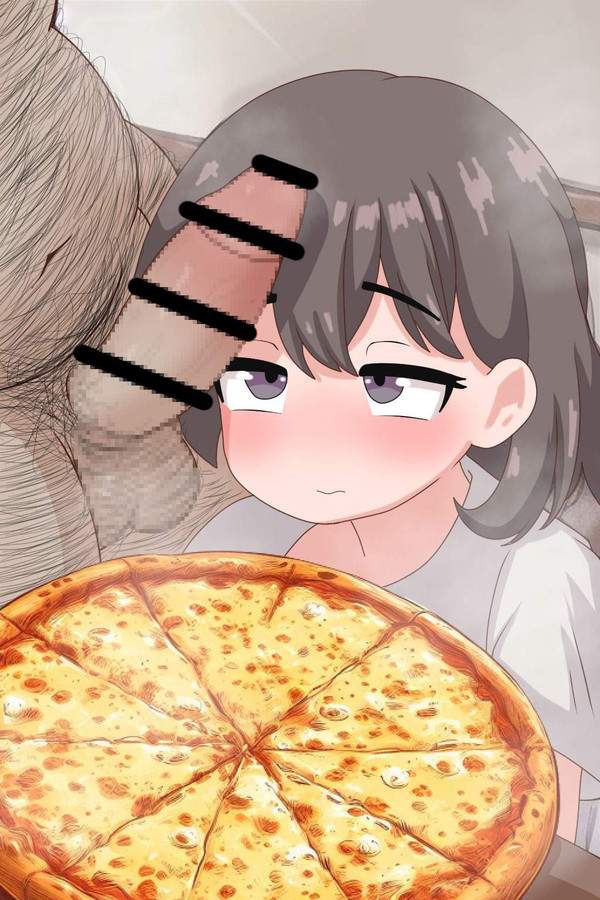 【僕も食べて】センシティブにピザを食べる女子の二次エロ画像【7】