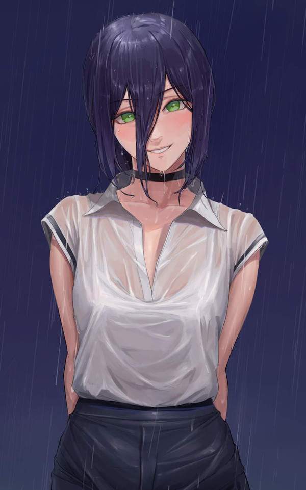 【傘が無い】雨に打たれてずぶ濡れな女子達の二次エロ画像【21】