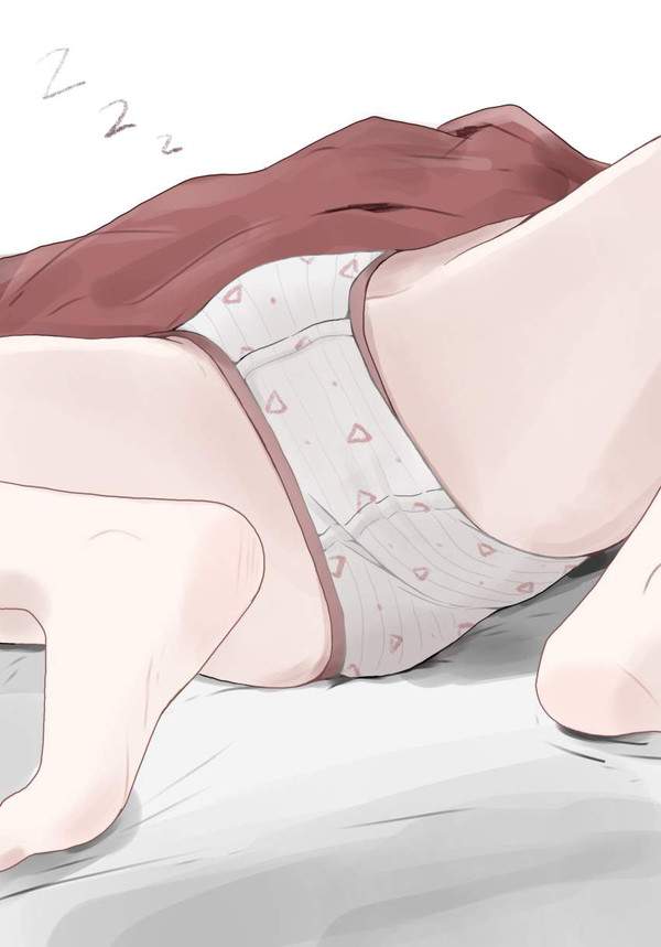 【無防備】パンツ丸出しで寝てる女子の二次エロ画像【34枚目】