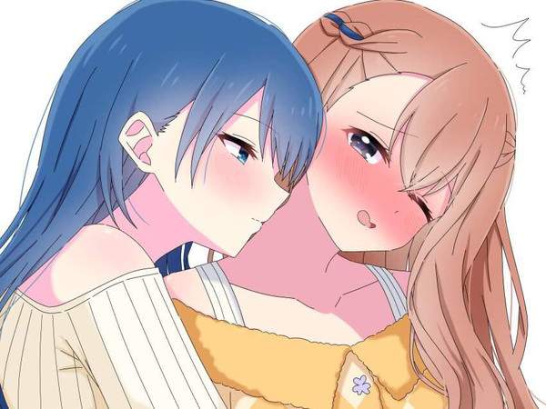 【百合】女子の首筋にキスする女子の二次エロ画像【20枚目】