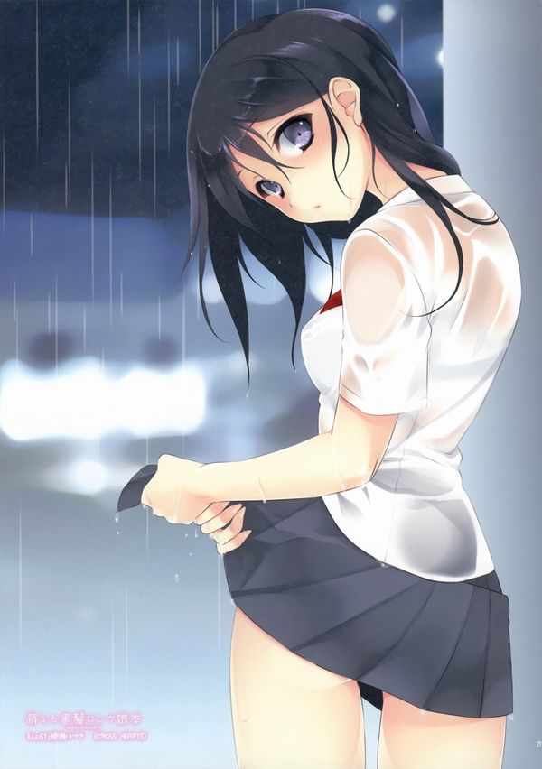 【濡れ濡れＪＫ】雨に濡れた女子高生達の二次エロ画像 【26】