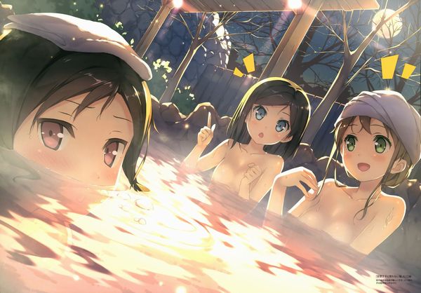 【桃太郎電鉄の思い出】女子が集団で温泉に入ってる女湯の二次エロ画像【2】