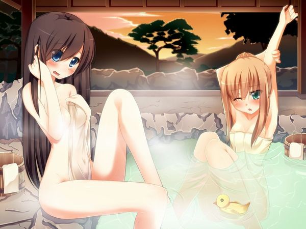 【桃太郎電鉄の思い出】女子が集団で温泉に入ってる女湯の二次エロ画像【5】