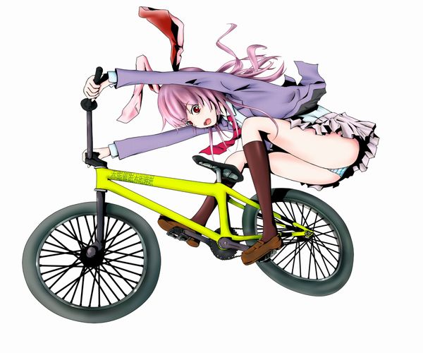 【通勤・通学】自転車パンチラの二次エロ画像【30】