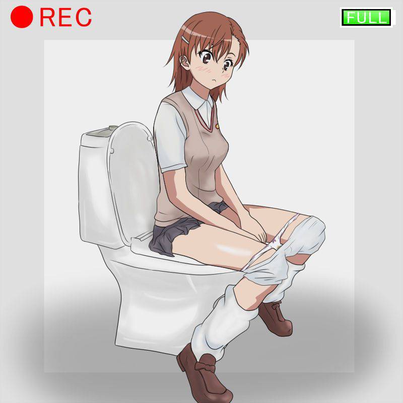 【オシッコ】公衆トイレを覗いてるような雰囲気の二次エロ画像【14】