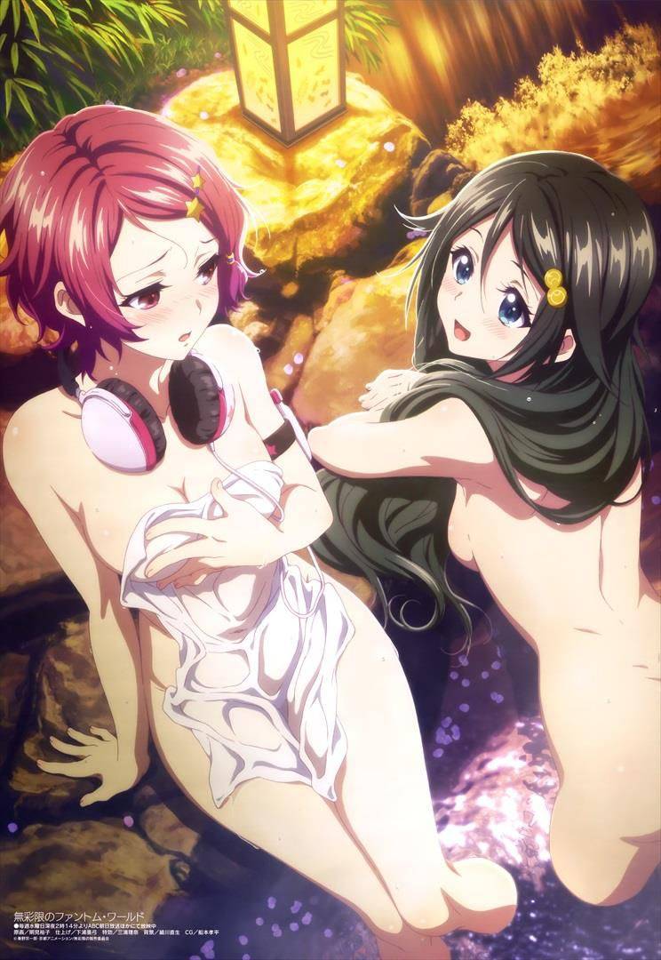 【君でずっとシコりたい】桜の花を見ながらお湯に使ってる女子達の二次温泉エロ画像【9】