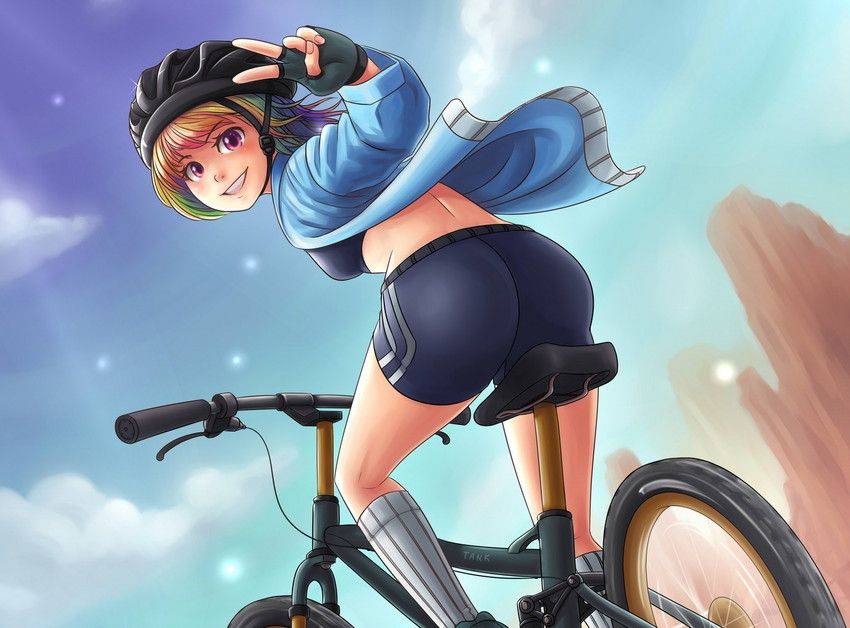 【ロードバイク】本格的な自転車に乗ってる女子達の二次画像【8】