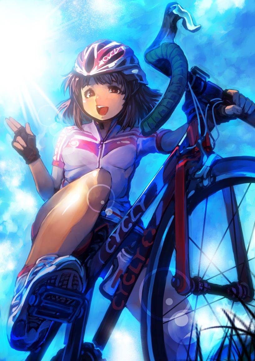 【ロードバイク】本格的な自転車に乗ってる女子達の二次画像【10】