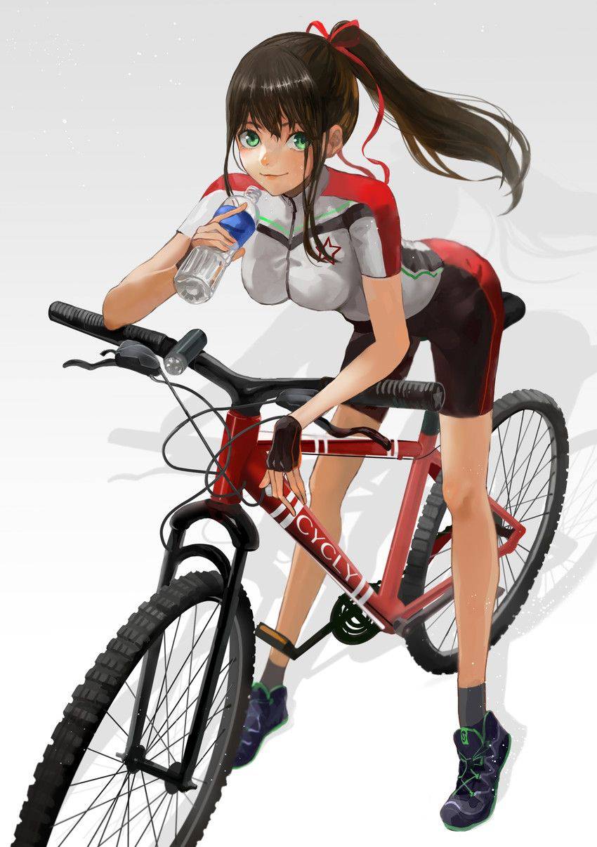 【ロードバイク】本格的な自転車に乗ってる女子達の二次画像【26】