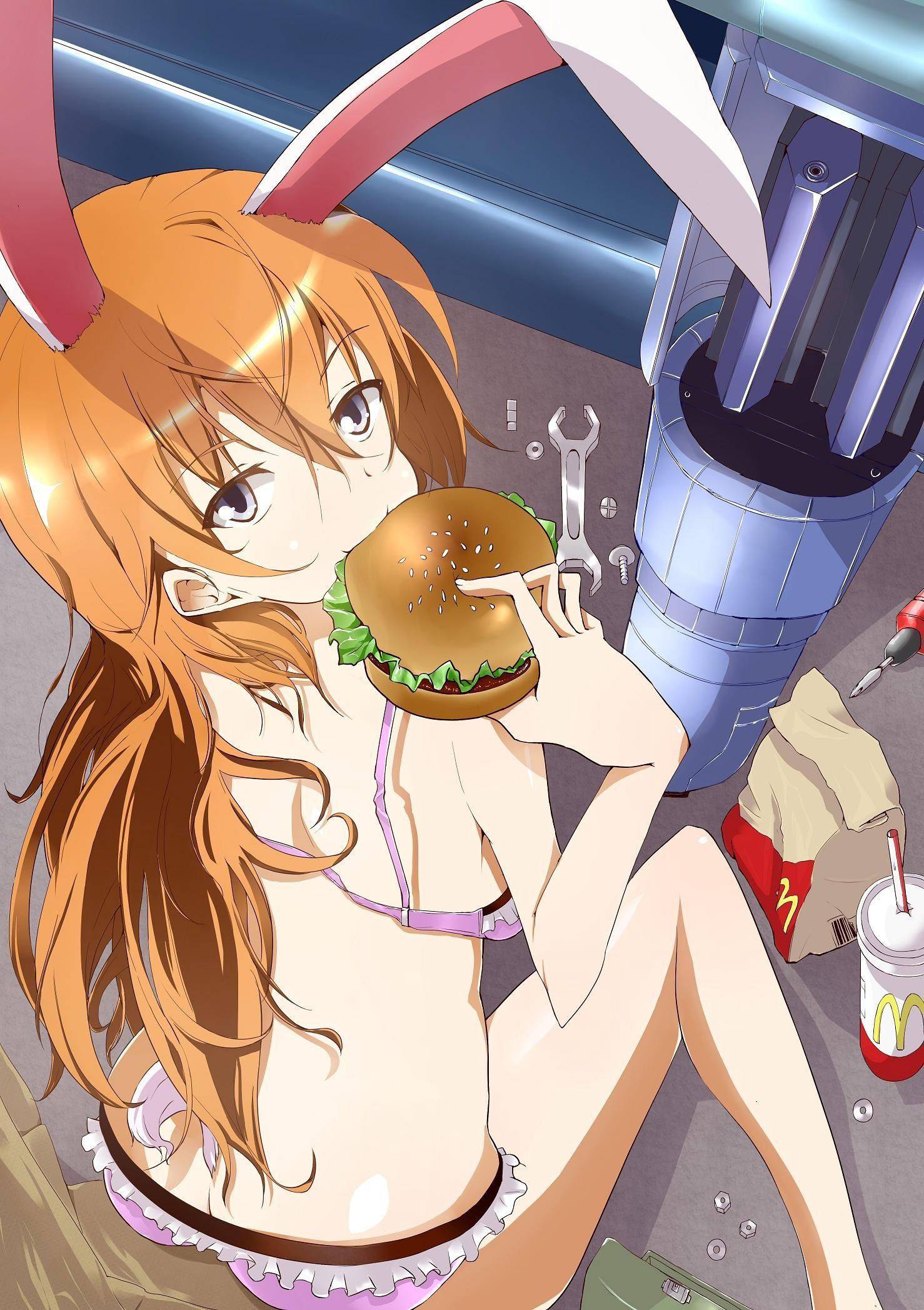【かぶりつけ！】ハンバーガー食べてる女の子の二次画像【4】