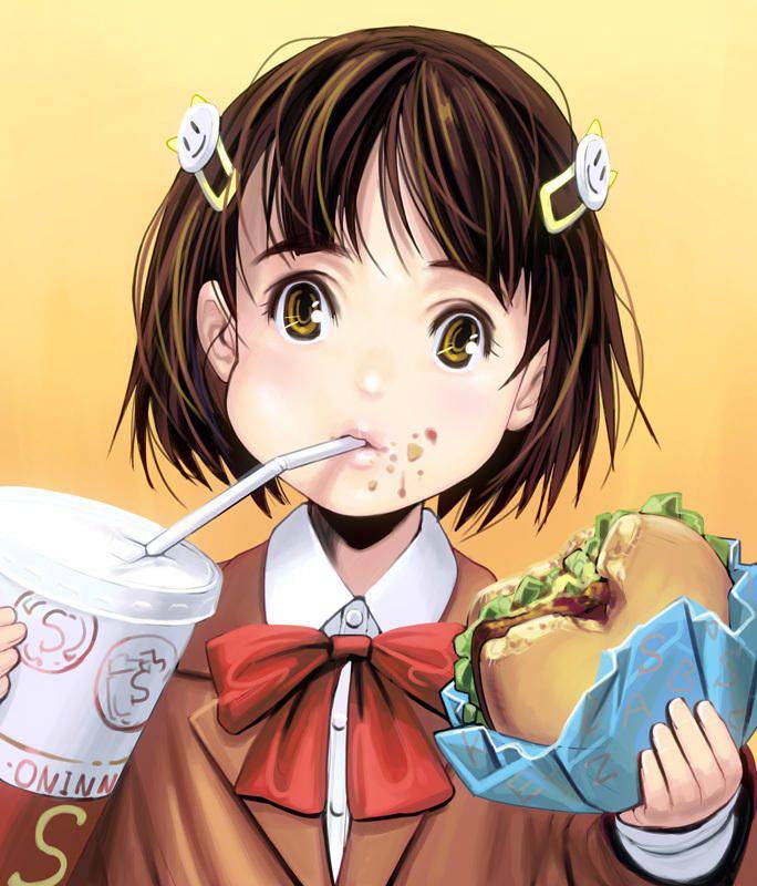 【かぶりつけ！】ハンバーガー食べてる女の子の二次画像【5】