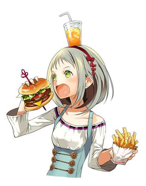 【かぶりつけ！】ハンバーガー食べてる女の子の二次画像【8】