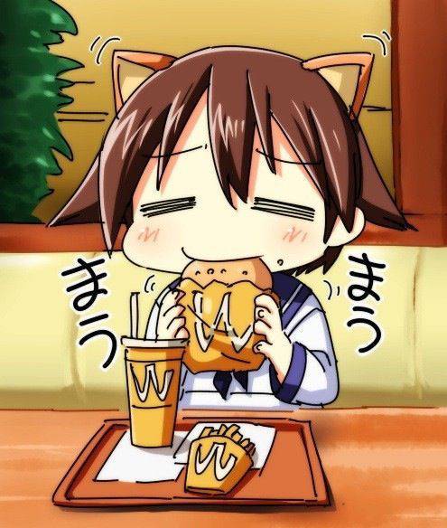 【かぶりつけ！】ハンバーガー食べてる女の子の二次画像【21】