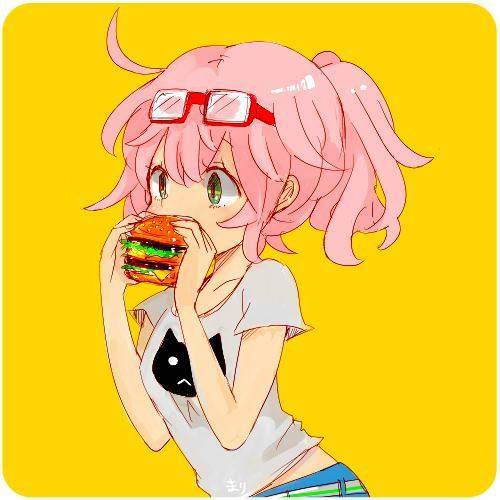 【かぶりつけ！】ハンバーガー食べてる女の子の二次画像【28】