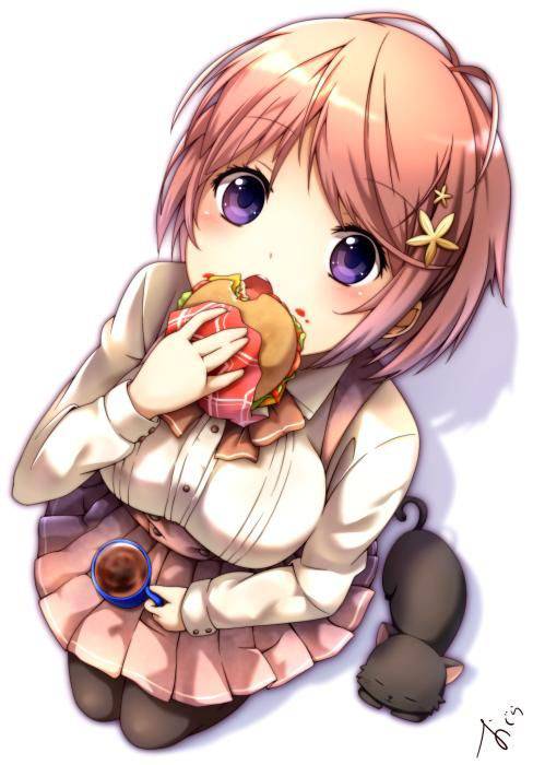 【かぶりつけ！】ハンバーガー食べてる女の子の二次画像【29】