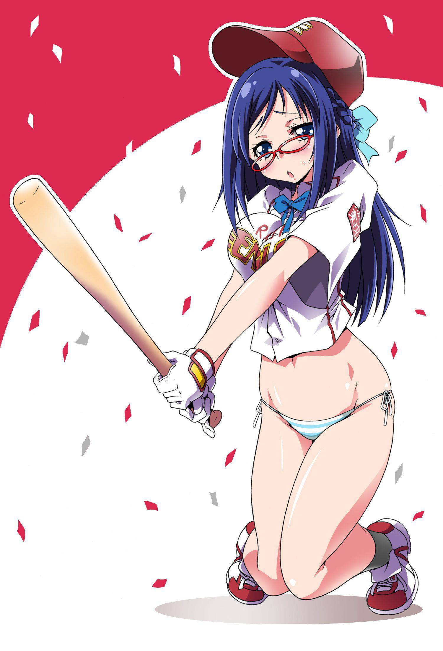 【棒を握ったり】野球・ソフトボールをやってる女の子のエロ画像【玉を掴んだり】【9】