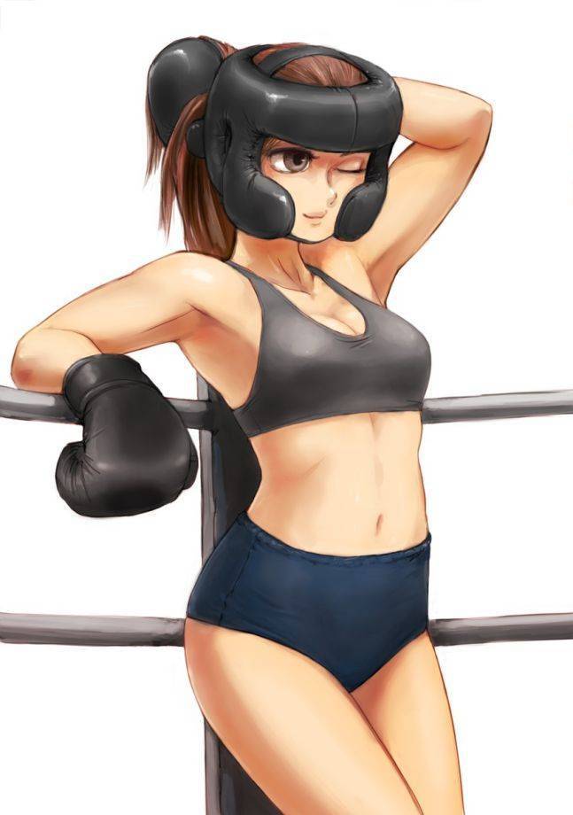 【かわいいな(ﾓﾘﾓﾘ)】拳闘・ボクシングを嗜む女子達の二次エロ画像【13】