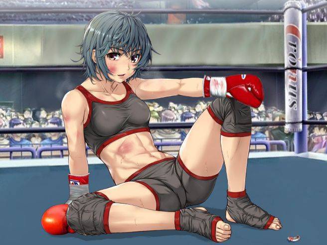 【かわいいな(ﾓﾘﾓﾘ)】拳闘・ボクシングを嗜む女子達の二次エロ画像【15】