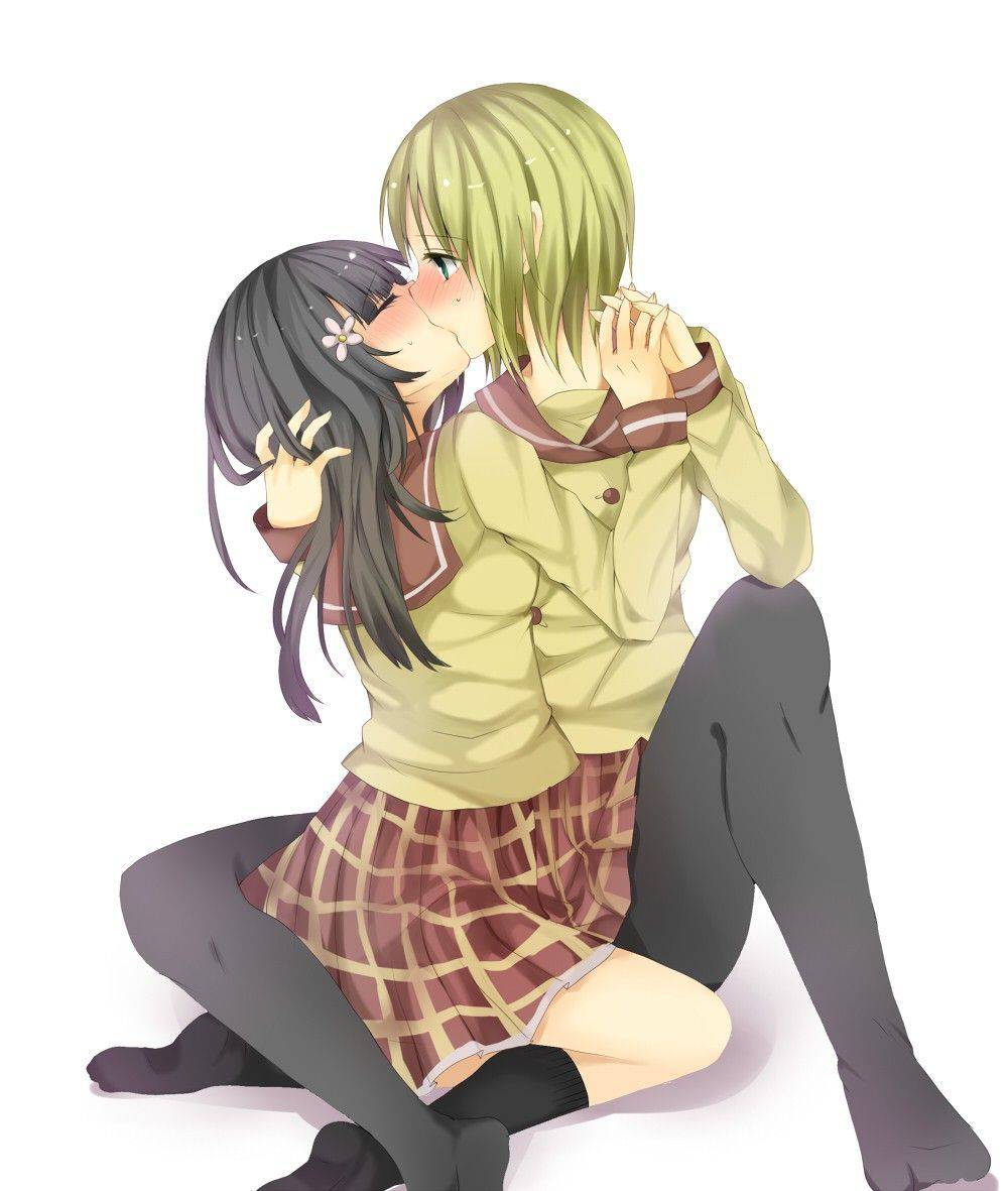 【ペッティング】女の子同士で濃厚なキスをしている二次エロ画像【38】