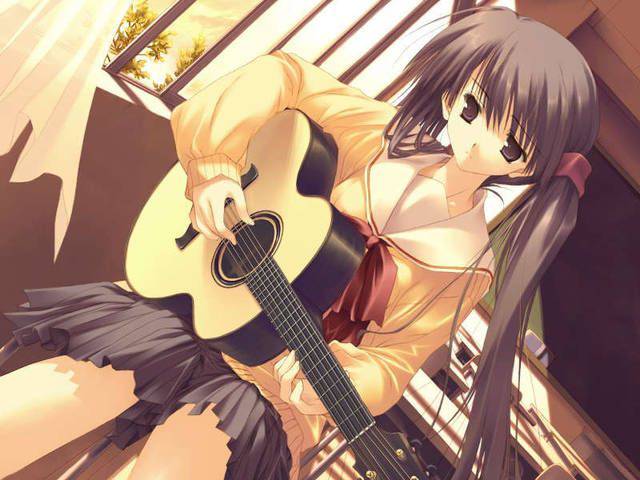 【サブカル好きそう】アコースティックギターと女の子の二次画像【16】