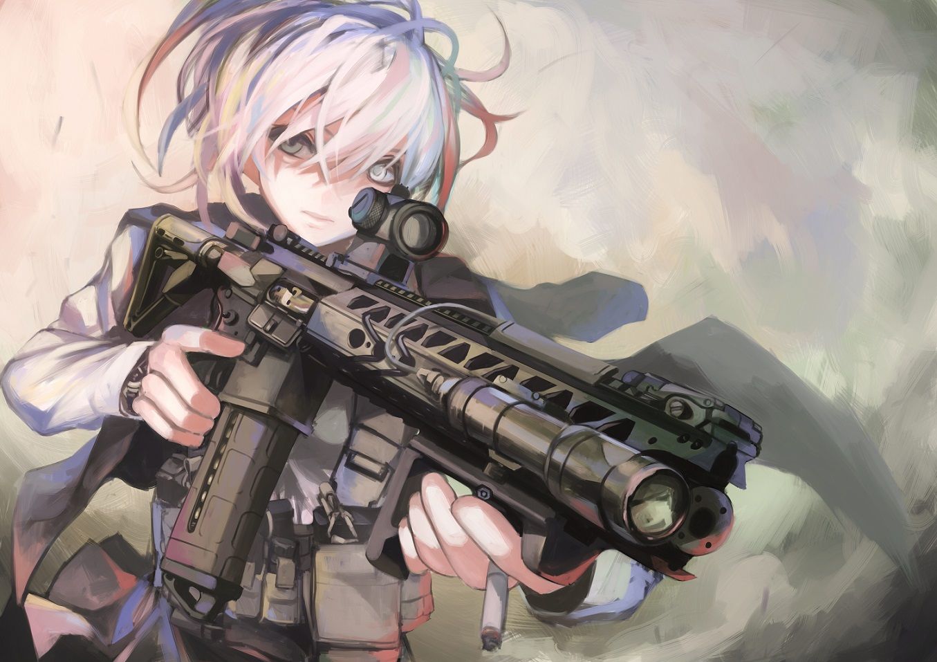 【空前のＰＵＢＧブーム】銃を持った女兵士・軍人さんの二次エロ画像【9】