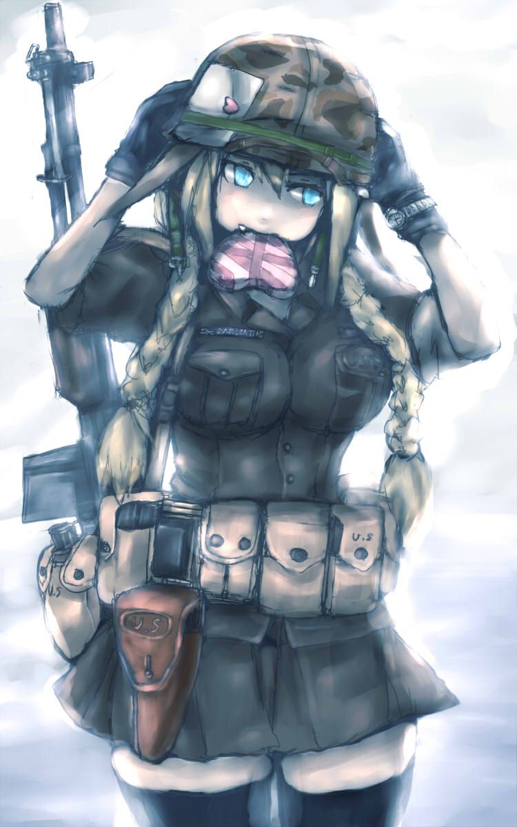 【空前のＰＵＢＧブーム】銃を持った女兵士・軍人さんの二次エロ画像【10】