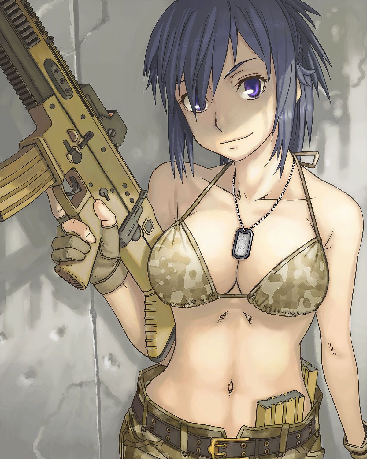 【空前のＰＵＢＧブーム】銃を持った女兵士・軍人さんの二次エロ画像【11】