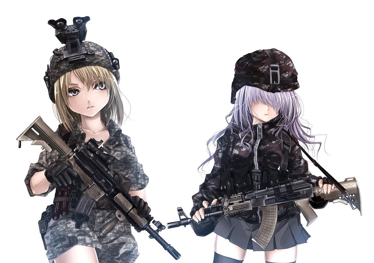 【空前のＰＵＢＧブーム】銃を持った女兵士・軍人さんの二次エロ画像【16】