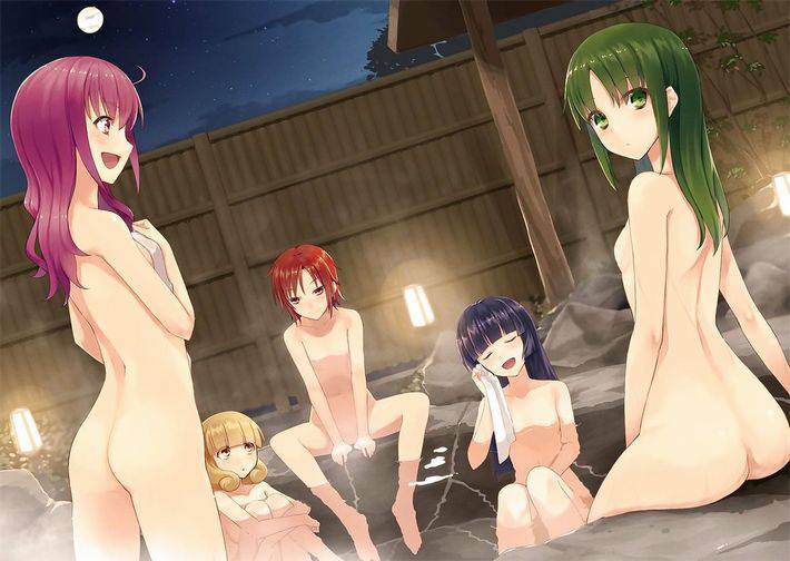 【裸の付き合い】女の子達が友達同士温泉で温まってる二次エロ画像【7】