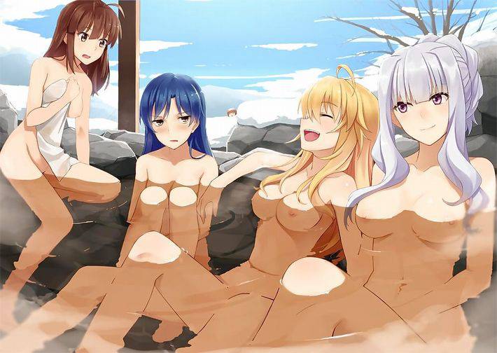 【裸の付き合い】女の子達が友達同士温泉で温まってる二次エロ画像【10】