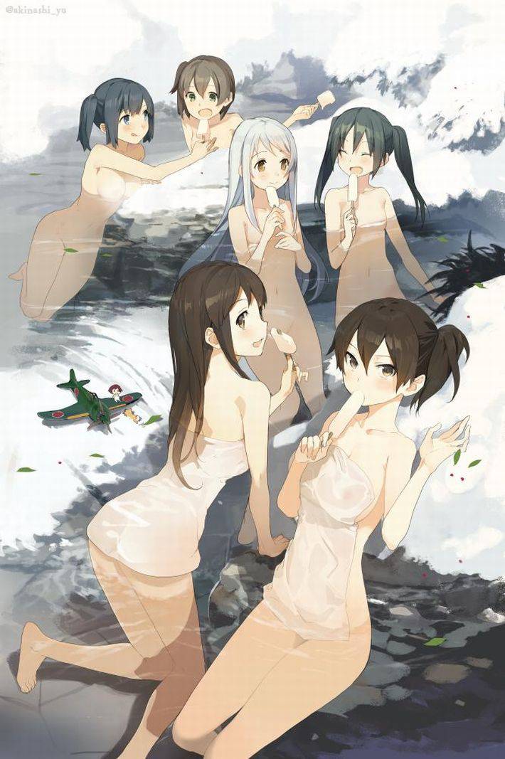 【裸の付き合い】女の子達が友達同士温泉で温まってる二次エロ画像【17】