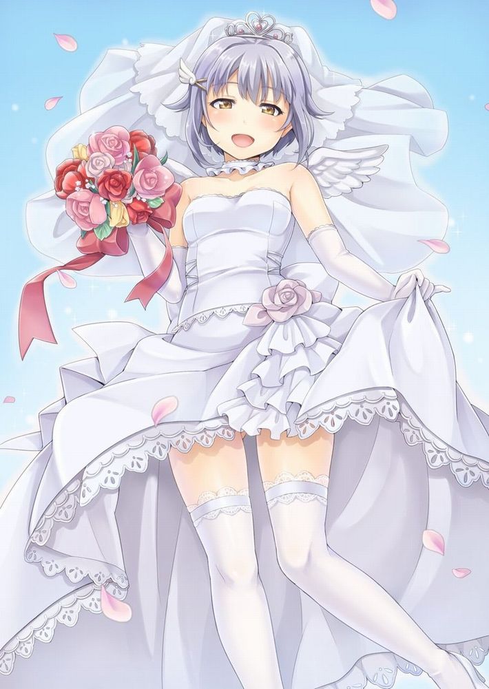 【夜はきっと･･･】純白のウェディングドレスを着た新婚ホヤホヤな二次エロ画像【18】