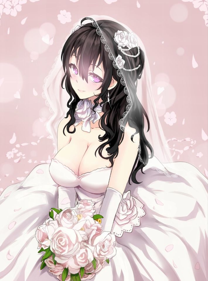 【夜はきっと･･･】純白のウェディングドレスを着た新婚ホヤホヤな二次エロ画像【20】