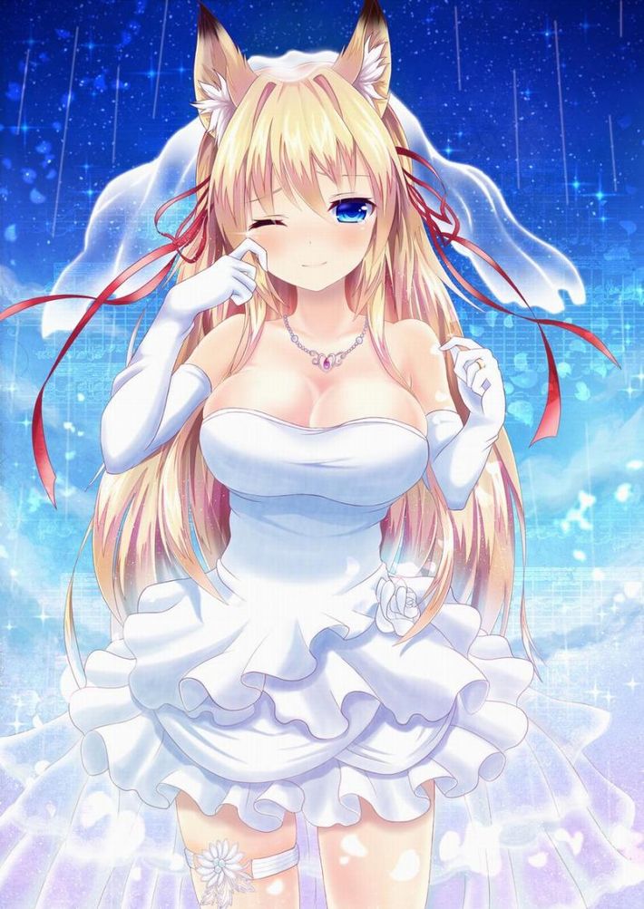 【夜はきっと･･･】純白のウェディングドレスを着た新婚ホヤホヤな二次エロ画像【29】