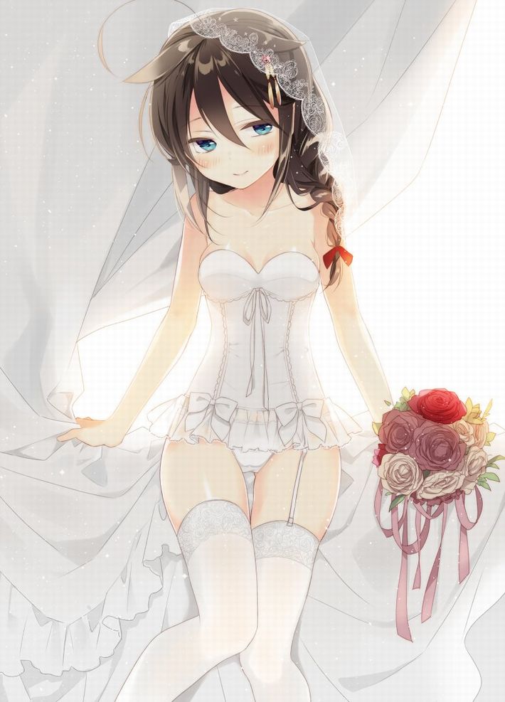 【夜はきっと･･･】純白のウェディングドレスを着た新婚ホヤホヤな二次エロ画像【39】