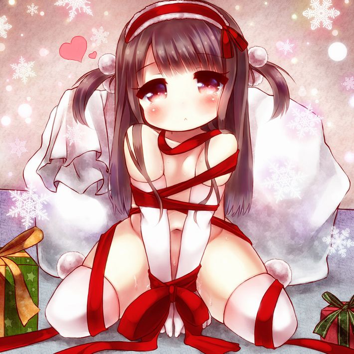 【賢い】彼氏へのクリスマスプレゼント代を節約する裸リボンの二次エロ画像【21】