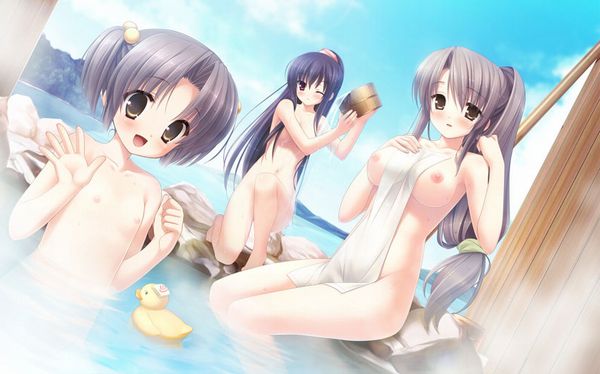 【眼福】温泉にて入浴中な女の子達の二次エロ画像【11】