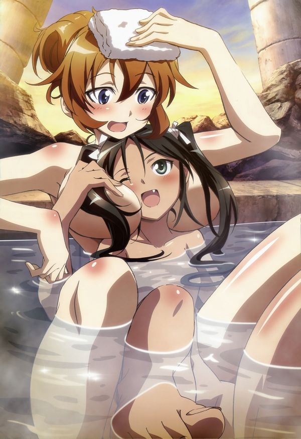 【眼福】温泉にて入浴中な女の子達の二次エロ画像【23】