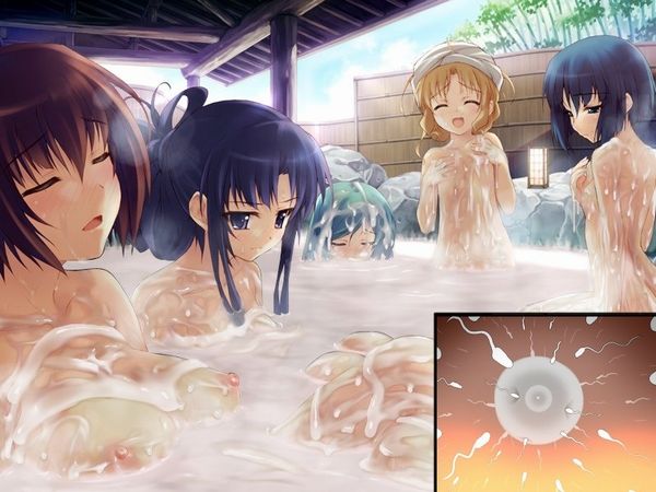 【眼福】温泉にて入浴中な女の子達の二次エロ画像【25】