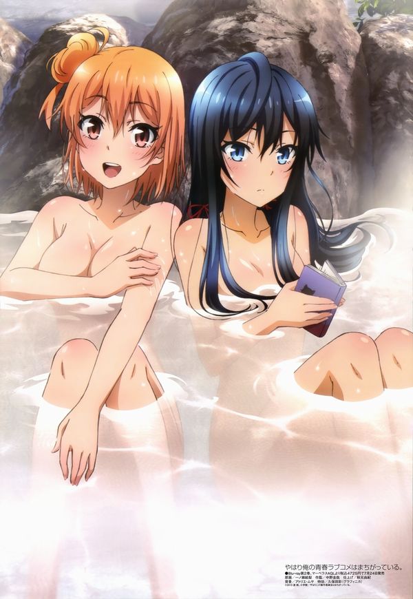 【眼福】温泉にて入浴中な女の子達の二次エロ画像【33】