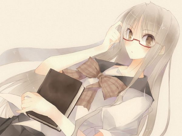 【非エロ】メガネの美少女が本を読んでる二次画像【30】