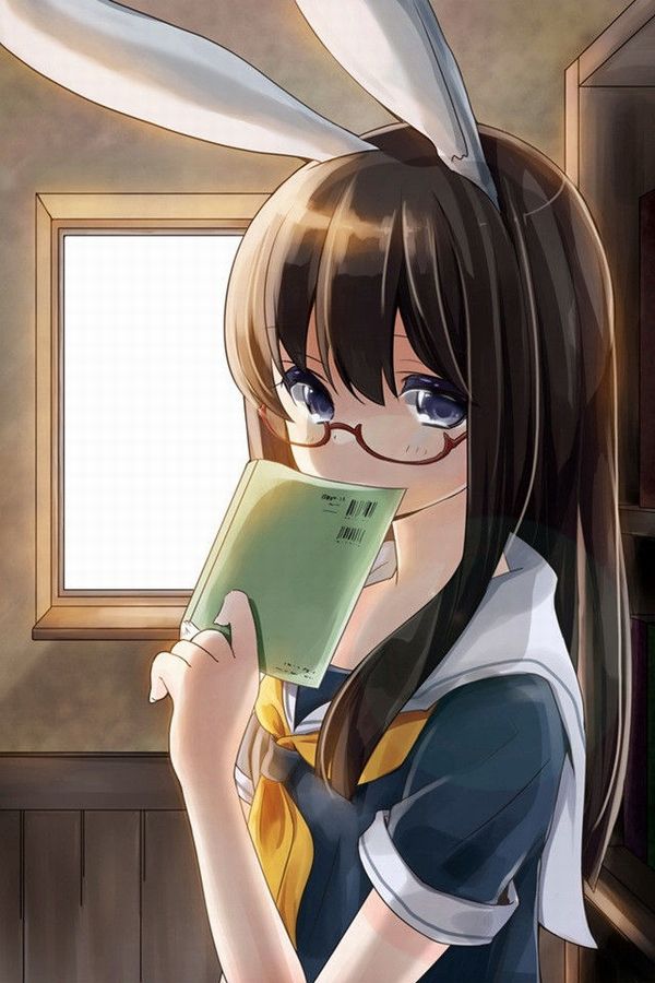 【非エロ】メガネの美少女が本を読んでる二次画像【32】