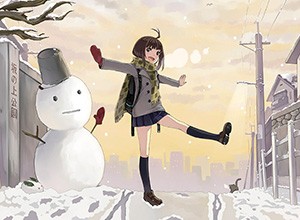 【冬の風物詩】雪だるま作ってる女子達の二次画像