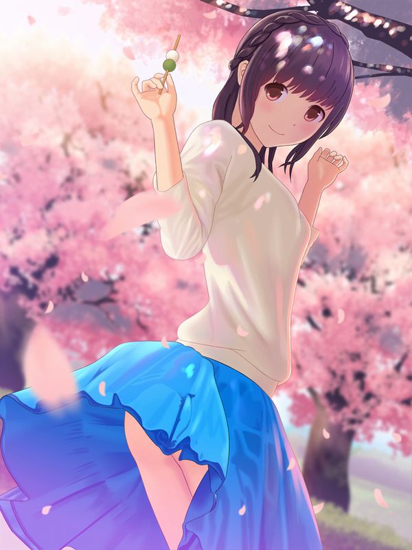 【もうすぐ春ですね】桜と美少女な二次画像【1】